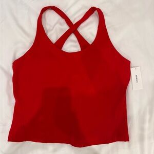 SPANX Vibrant Red Cross-Back Tank